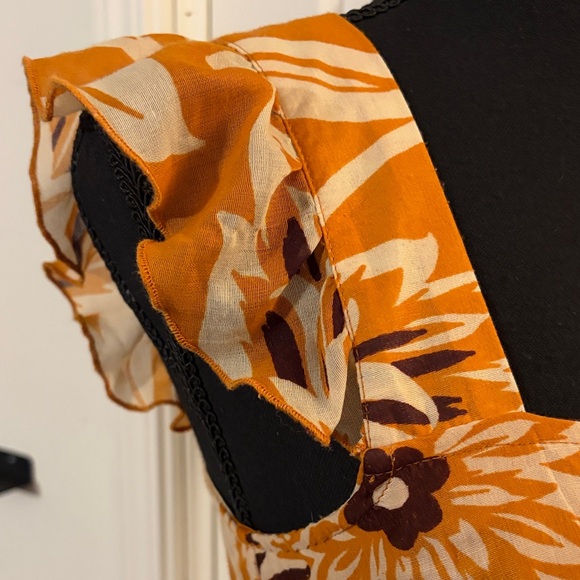 Band of the Free Floral Orange Mini Dress - Picture 5 of 10